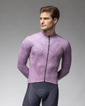 ALÉ Cycling winter long sleeve jersey - PRAGMA SCHEMA - purple