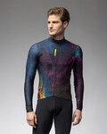 ALÉ Cycling winter long sleeve jersey - PRAGMA ZANZIBAR - black/multicolour