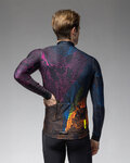 ALÉ Cycling winter long sleeve jersey - PRAGMA ZANZIBAR - black/multicolour