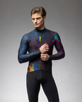 ALÉ Cycling winter long sleeve jersey - PRAGMA ZANZIBAR - black/multicolour