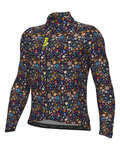 ALÉ Cycling winter long sleeve jersey - PRAGMA FLOWERY - black/multicolour
