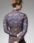 ALÉ Cycling winter long sleeve jersey - PRAGMA FLOWERY - black/multicolour