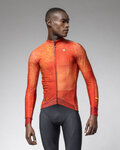 ALÉ Cycling winter long sleeve jersey - PR-E STELLAR - orange