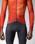 ALÉ Cycling winter long sleeve jersey - PR-E STELLAR - orange