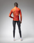 ALÉ Cycling winter long sleeve jersey - PR-E STELLAR - orange