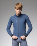 ALÉ Cycling thermal jacket - PRAGMA FONDO 3.0 - blue