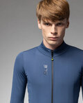 ALÉ Cycling thermal jacket - PRAGMA FONDO 3.0 - blue
