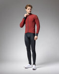 ALÉ Cycling thermal jacket - PRAGMA FONDO 3.0 - red