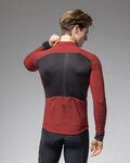 ALÉ Cycling thermal jacket - PRAGMA FONDO 3.0 - red