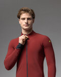 ALÉ Cycling thermal jacket - PRAGMA FONDO 3.0 - red