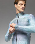 ALÉ Cycling windproof jacket - PR-E TRACCIA - light blue
