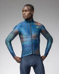 ALÉ Cycling thermal jacket - PR-E TRACCIA - blue