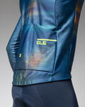 ALÉ Cycling thermal jacket - PR-E TRACCIA - blue