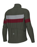 ALÉ Cycling winter long sleeve jersey - WOOL LINE - grey