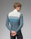 ALÉ Cycling winter long sleeve jersey - WOOL LINE - blue/grey