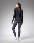 ALÉ Cycling winter long sleeve jersey - PRAGMA FONDO 3.0 LADY - black