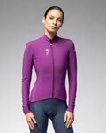 ALÉ Cycling winter long sleeve jersey - PRAGMA FONDO 3.0 LADY - purple
