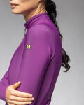 ALÉ Cycling winter long sleeve jersey - PRAGMA FONDO 3.0 LADY - purple
