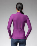 ALÉ Cycling winter long sleeve jersey - PRAGMA FONDO 3.0 LADY - purple