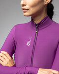 ALÉ Cycling winter long sleeve jersey - PRAGMA FONDO 3.0 LADY - purple