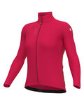ALÉ Cycling winter long sleeve jersey - PRAGMA FONDO 3.0 LADY - red