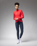 ALÉ Cycling winter long sleeve jersey - PRAGMA FONDO 3.0 LADY - red