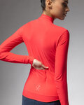 ALÉ Cycling winter long sleeve jersey - PRAGMA FONDO 3.0 LADY - red