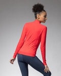 ALÉ Cycling winter long sleeve jersey - PRAGMA FONDO 3.0 LADY - red