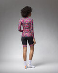 ALÉ Cycling winter long sleeve jersey - PRAGMA FLOWERY LADY - pink/multicolour