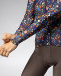 ALÉ Cycling winter long sleeve jersey - PRAGMA FLOWERY LADY - blue/multicolour