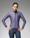 ALÉ Cycling thermal jacket - PR-E FAN - purple