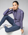 ALÉ Cycling thermal jacket - PR-E FAN - purple