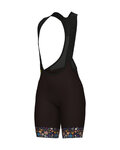 ALÉ Cycling bib shorts - PR-E HIKE - brown