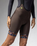 ALÉ Cycling bib shorts - PR-E HIKE - brown