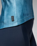 ALÉ Cycling windproof jacket - PR-E KNITTED - blue