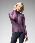ALÉ Cycling windproof jacket -  PR-E KNITTED - purple