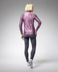 ALÉ Cycling windproof jacket -  PR-E KNITTED - purple