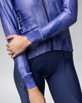 ALÉ Cycling windproof jacket - PR-E KNITTED - blue