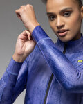 ALÉ Cycling windproof jacket - PR-E KNITTED - blue