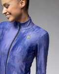 ALÉ Cycling windproof jacket - PR-E KNITTED - blue