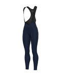 ALÉ Cycling long bib trousers - PRAGMA WINTER - blue