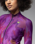 ALÉ Cycling winter long sleeve jersey - PR-E JARDIN - purple/multicolour