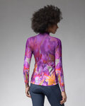 ALÉ Cycling winter long sleeve jersey - PR-E JARDIN - purple/multicolour