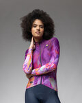 ALÉ Cycling winter long sleeve jersey - PR-E JARDIN - purple/multicolour