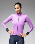 ALÉ Cycling thermal jacket - PRAGMA FONDO 3.0 - purple