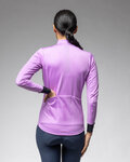 ALÉ Cycling thermal jacket - PRAGMA FONDO 3.0 - purple