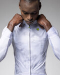ALÉ Cycling winter long sleeve jersey - PR-E SPRAY - white