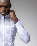 ALÉ Cycling winter long sleeve jersey - PR-E SPRAY - white