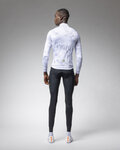 ALÉ Cycling winter long sleeve jersey - PR-E SPRAY - white
