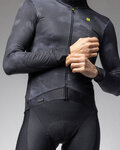 ALÉ Cycling winter long sleeve jersey - PR-E SPRAY - black